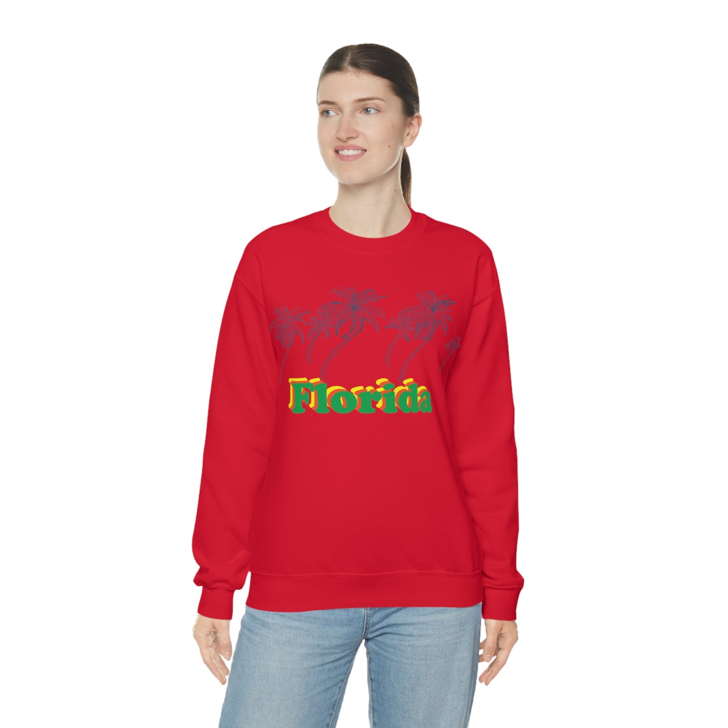 Florida Palm Tree Crewneck Sweatshirt