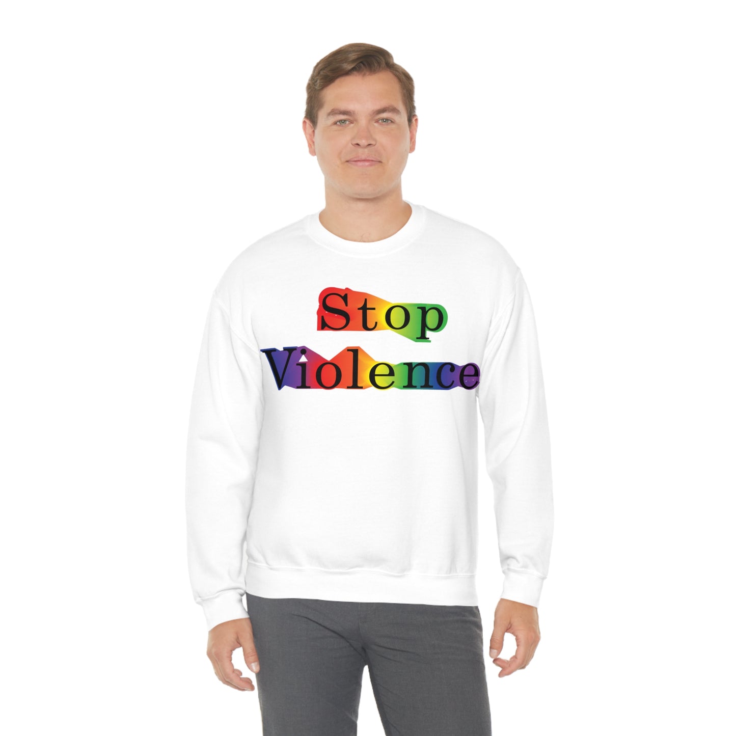 Stop Violence Crewneck Sweatshirt