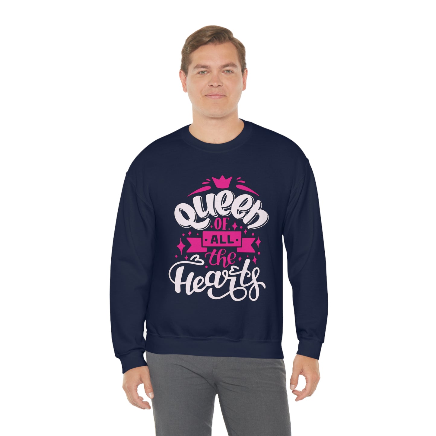 Queen of All The Hearts Crewneck Sweatshirt