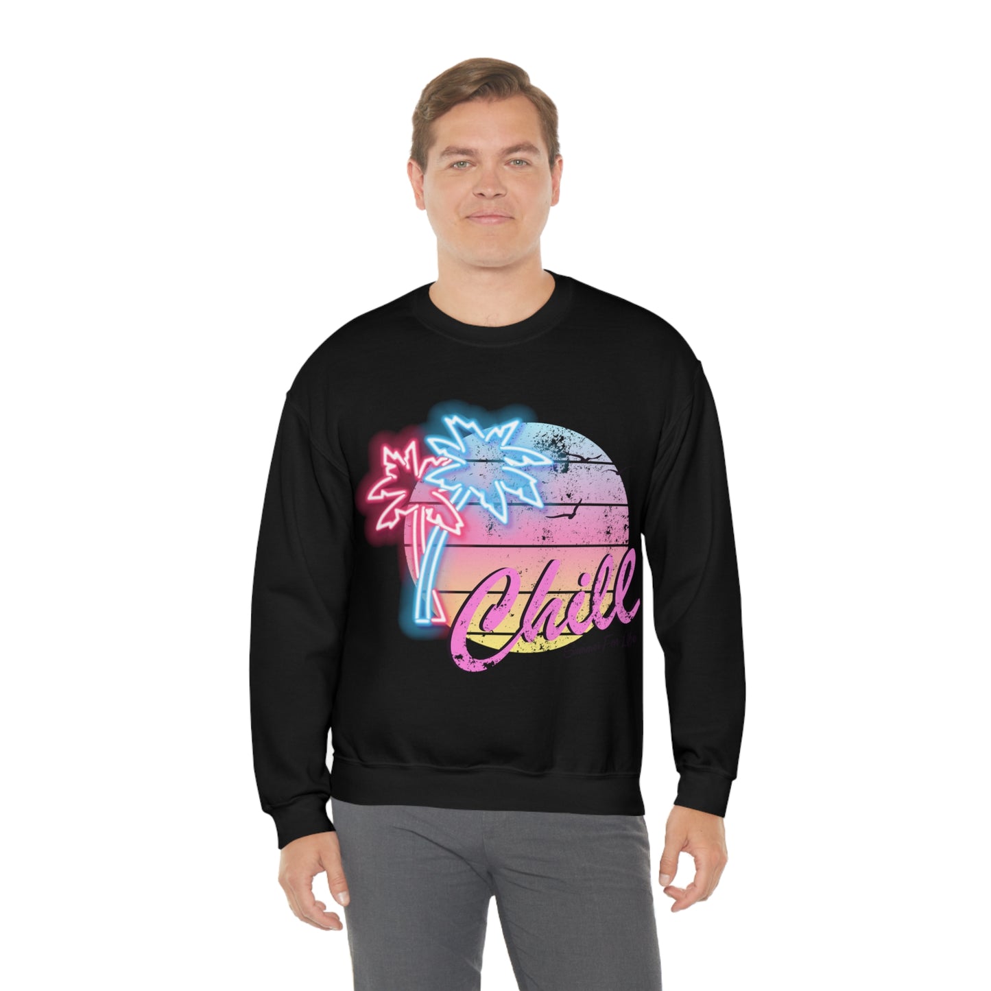 Chill Summer For Life Crewneck Sweatshirt