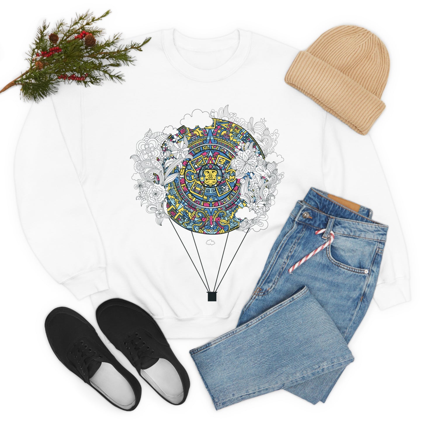 Chinese Air Balloon Crewneck Sweatshirt