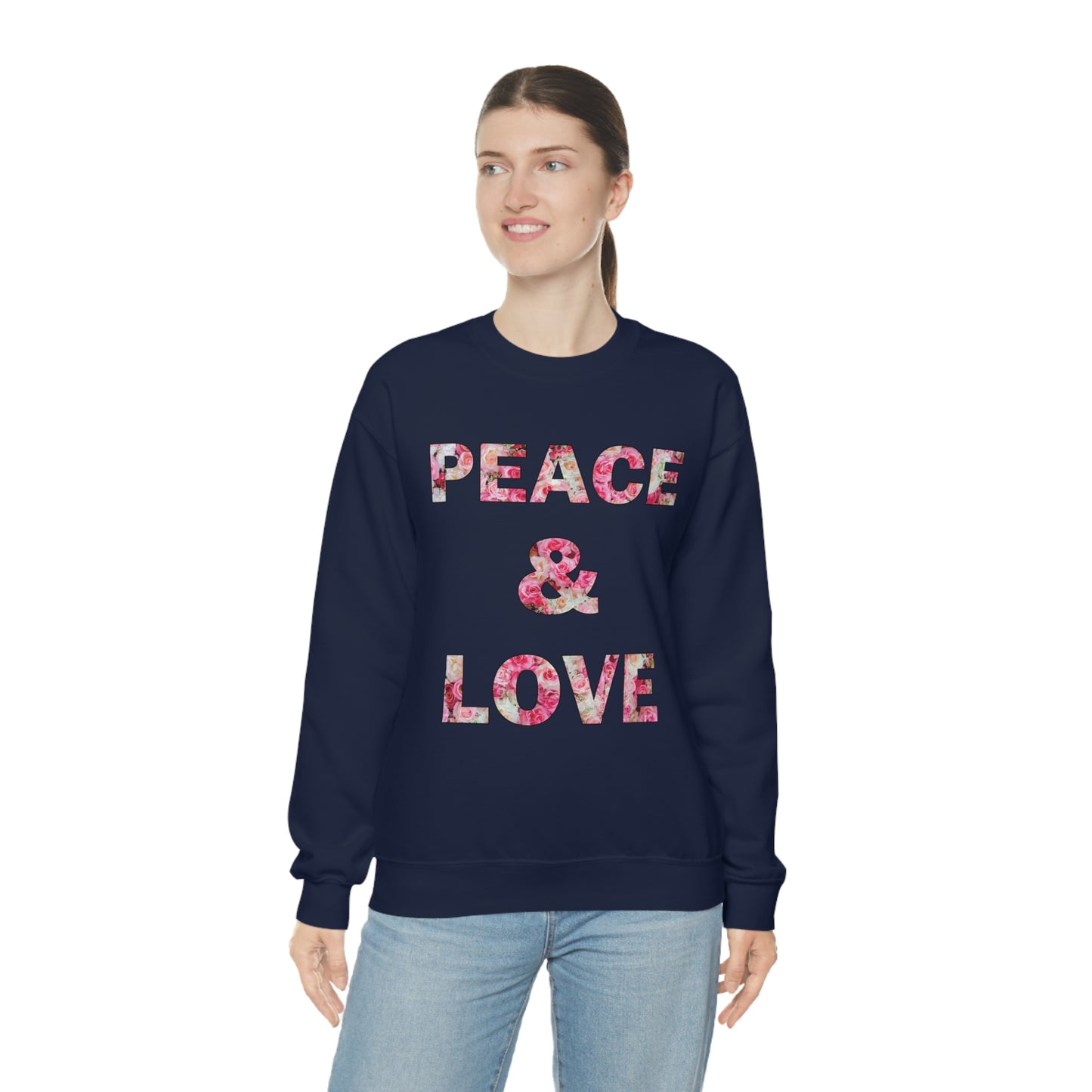 Peace & Love Crewneck Sweatshirt