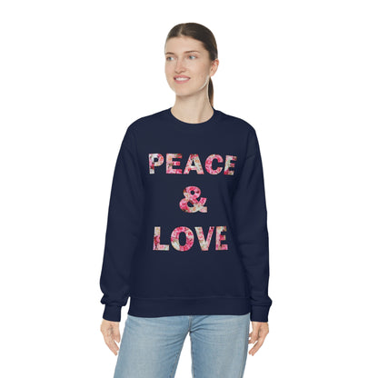 Peace & Love Crewneck Sweatshirt