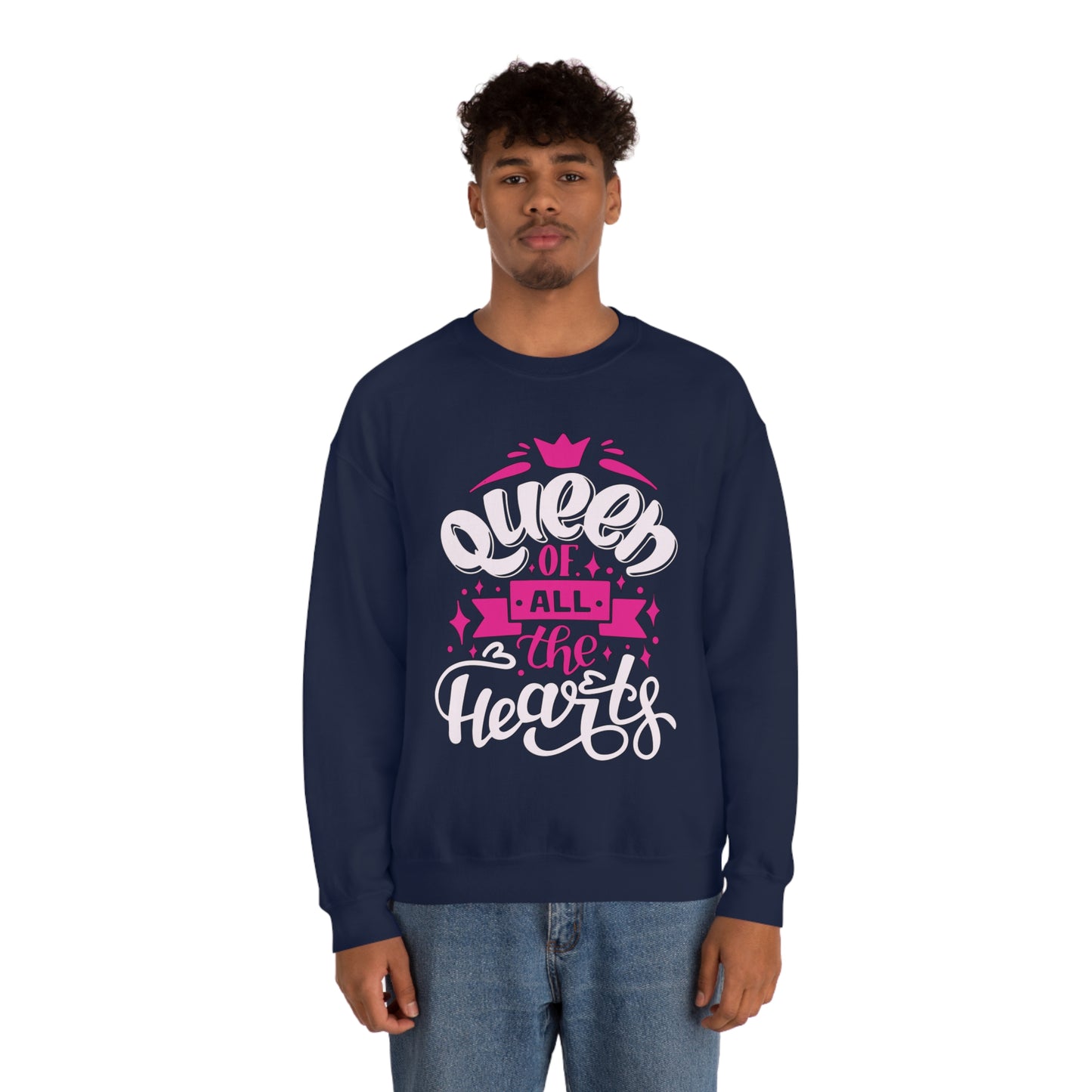 Queen of All The Hearts Crewneck Sweatshirt