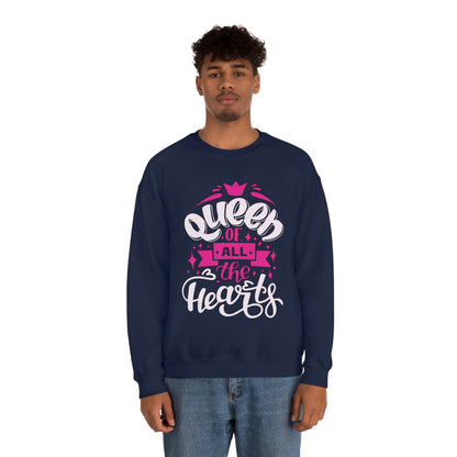 Queen of All The Hearts Crewneck Sweatshirt