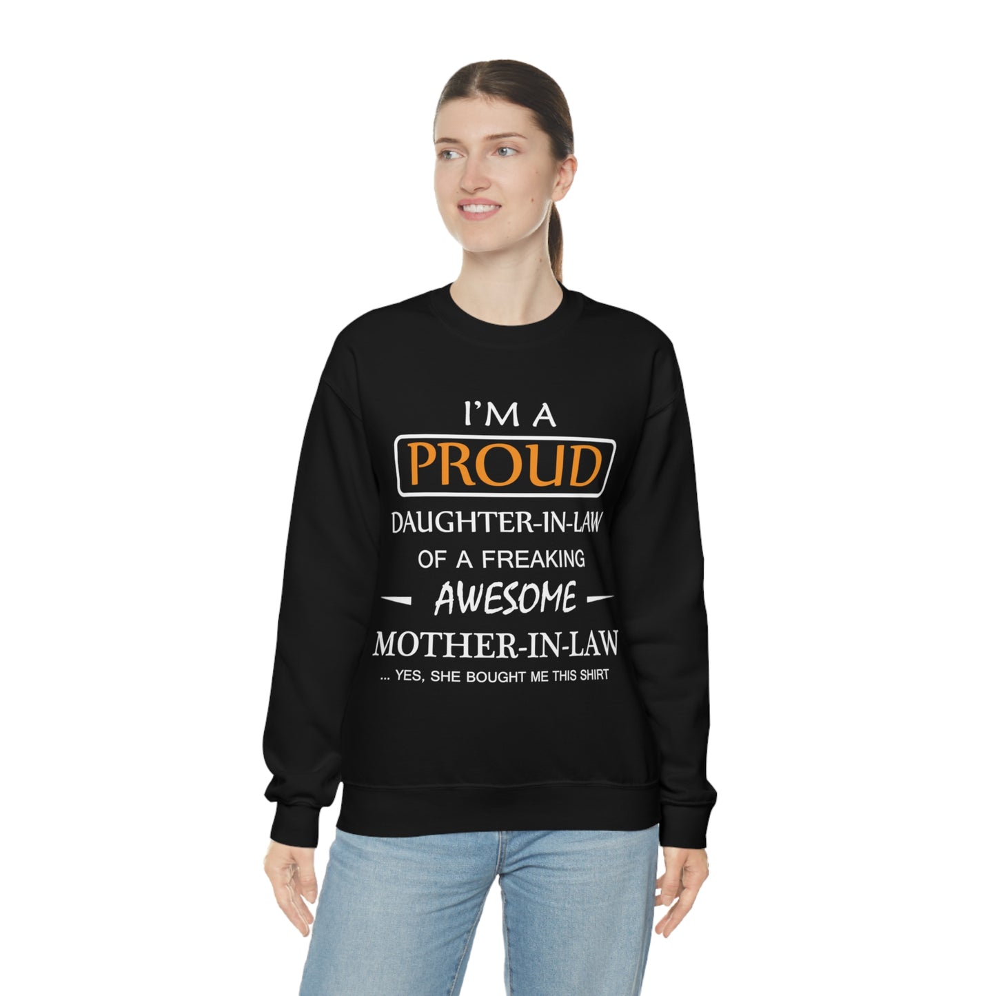 I'm A Proud Daughter in Law Crewneck Sweatshirt