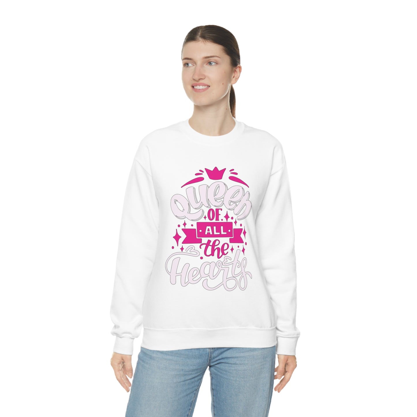 Queen of All The Hearts Crewneck Sweatshirt