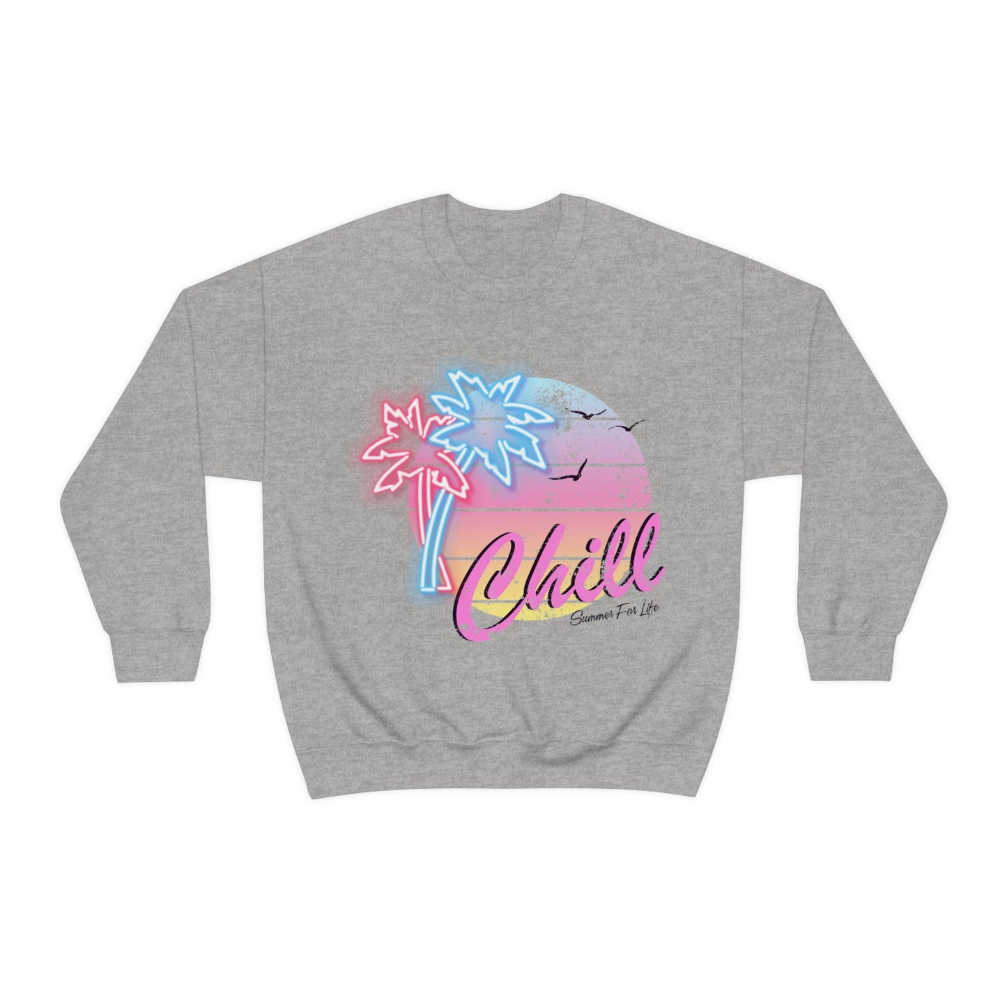 Chill Summer For Life Crewneck Sweatshirt