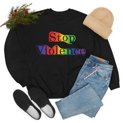 Stop Violence Crewneck Sweatshirt