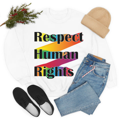 Respect Human Rights Crewneck Sweatshirt