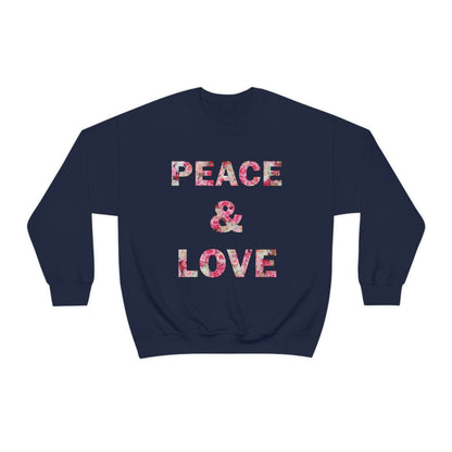 Peace & Love Crewneck Sweatshirt