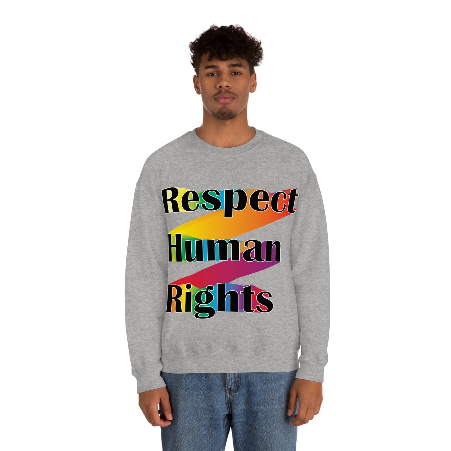 Respect Human Rights Crewneck Sweatshirt