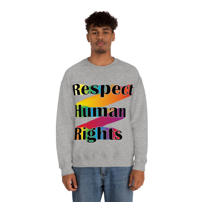 Respect Human Rights Crewneck Sweatshirt