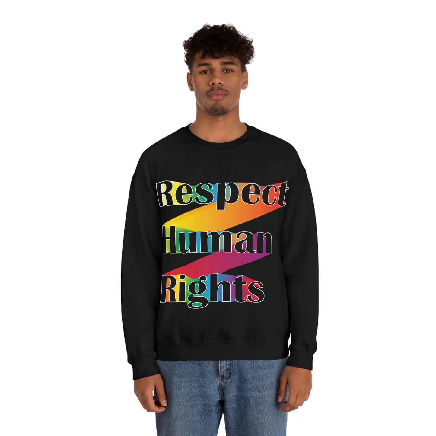 Respect Human Rights Crewneck Sweatshirt