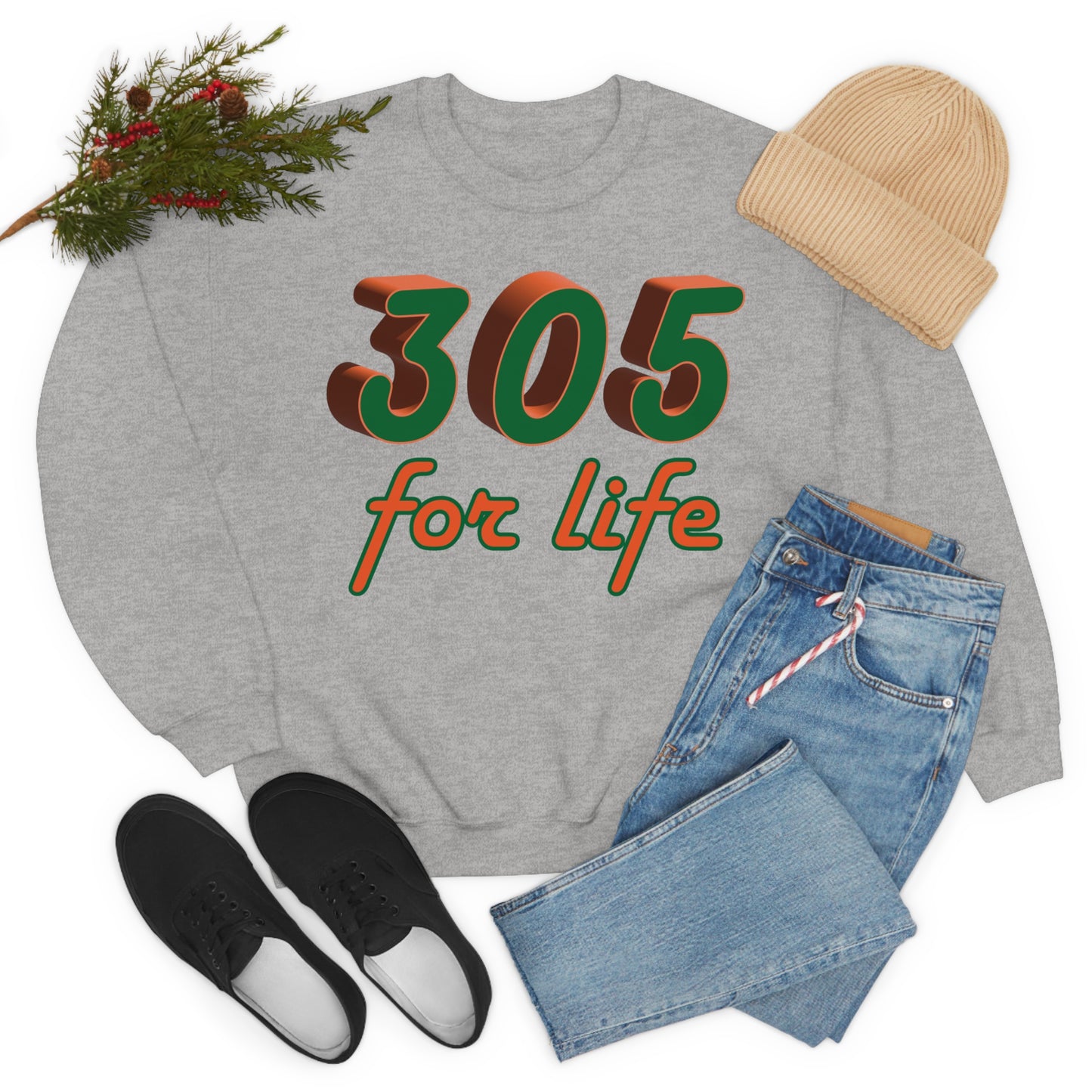 305 for life Crewneck Sweatshirt