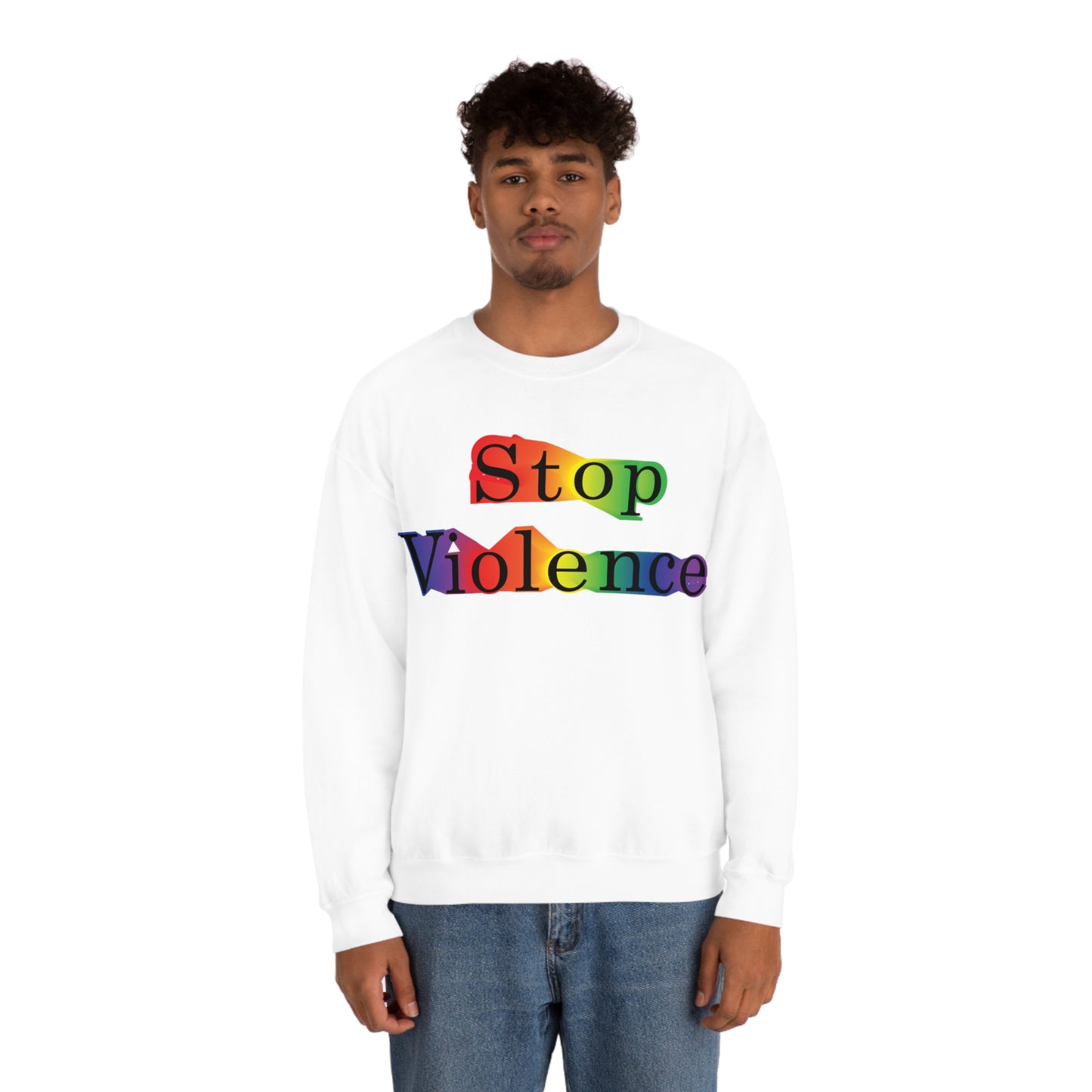 Stop Violence Crewneck Sweatshirt