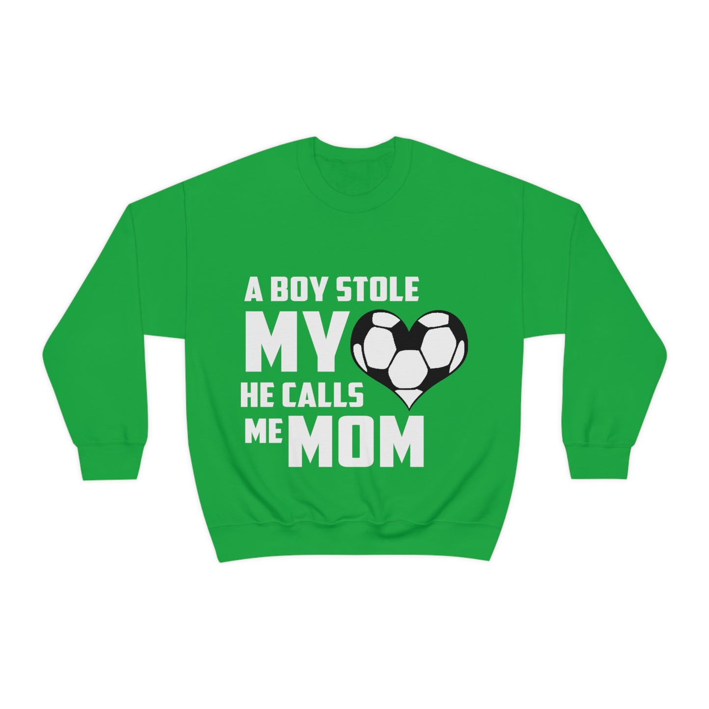 A boy stole my heart he calls me mom Crewneck Sweatshirt