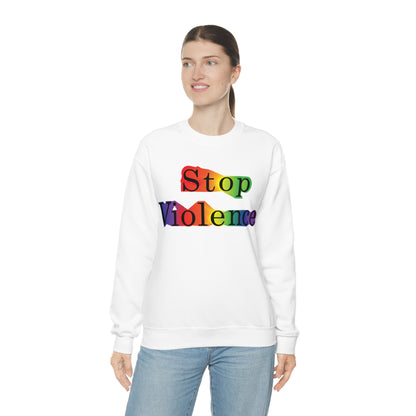 Stop Violence Crewneck Sweatshirt