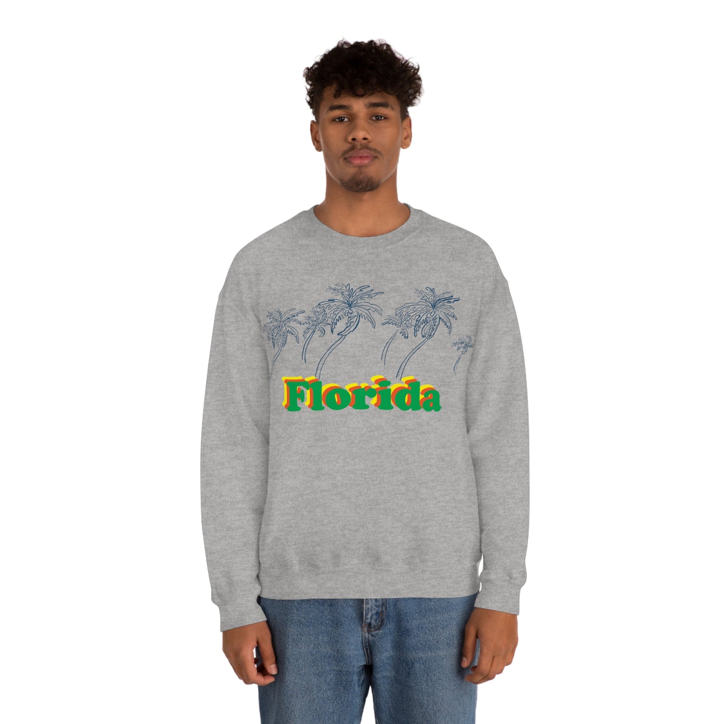 Florida Palm Tree Crewneck Sweatshirt