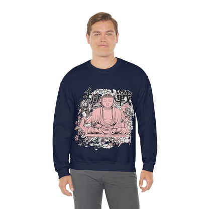 Pink Buddha Crewneck Sweatshirt