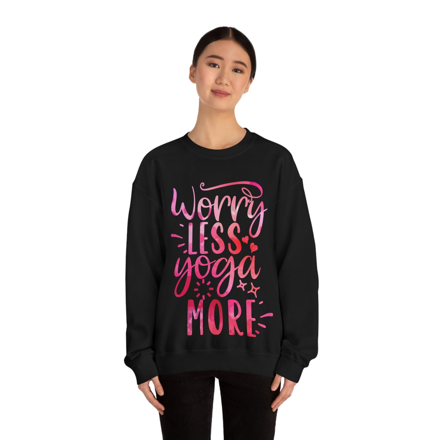 Worry Less Yoga More Crewneck Sweatshirt