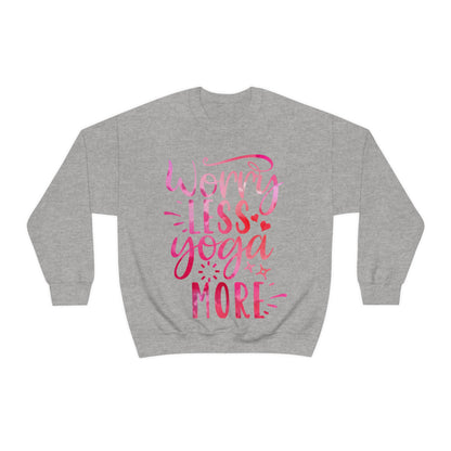 Worry Less Yoga More Crewneck Sweatshirt