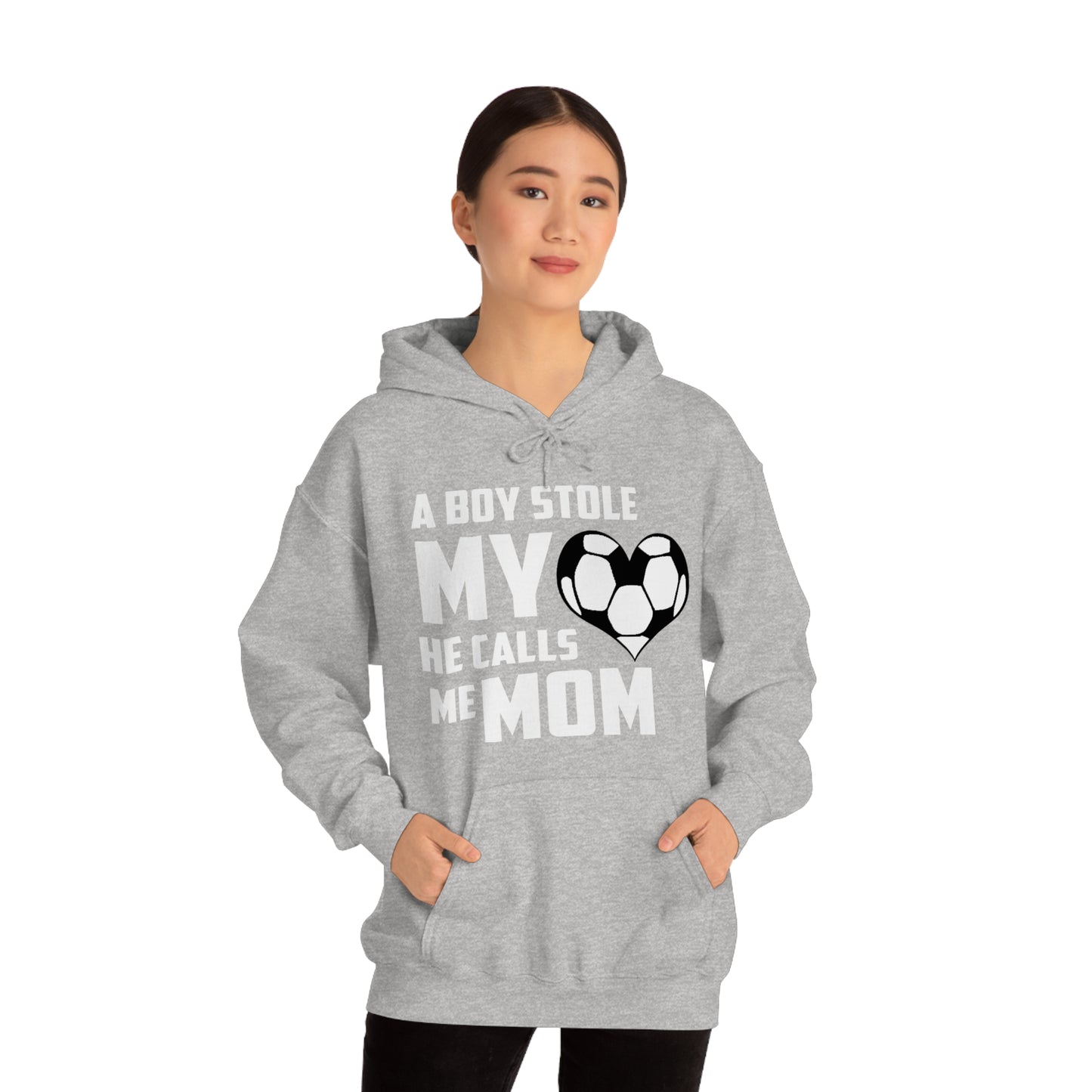 A boy stole my heart he calls me Mom Hoodie