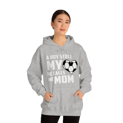 A boy stole my heart he calls me Mom Hoodie