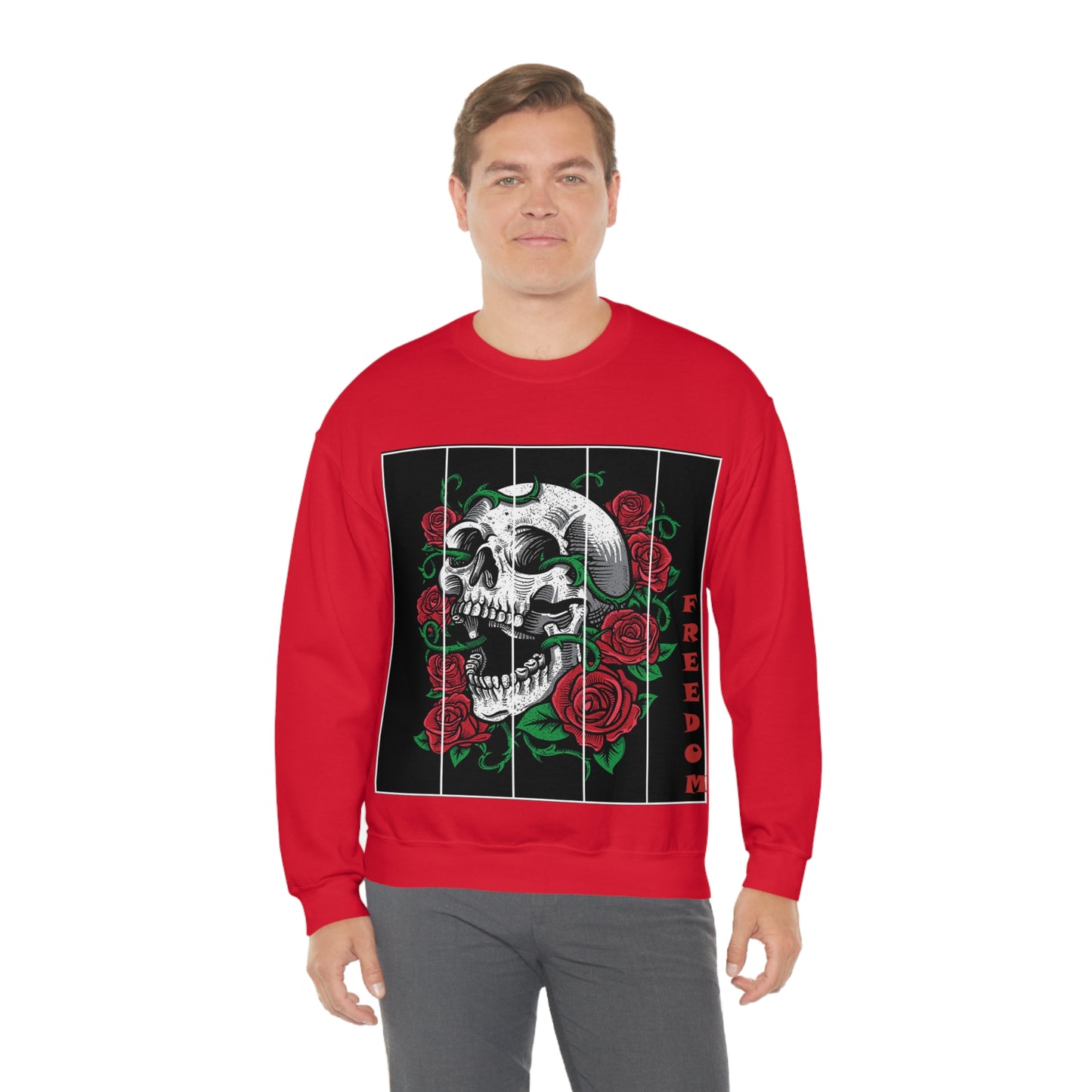 Freedom Death Roses Crewneck Sweatshirt