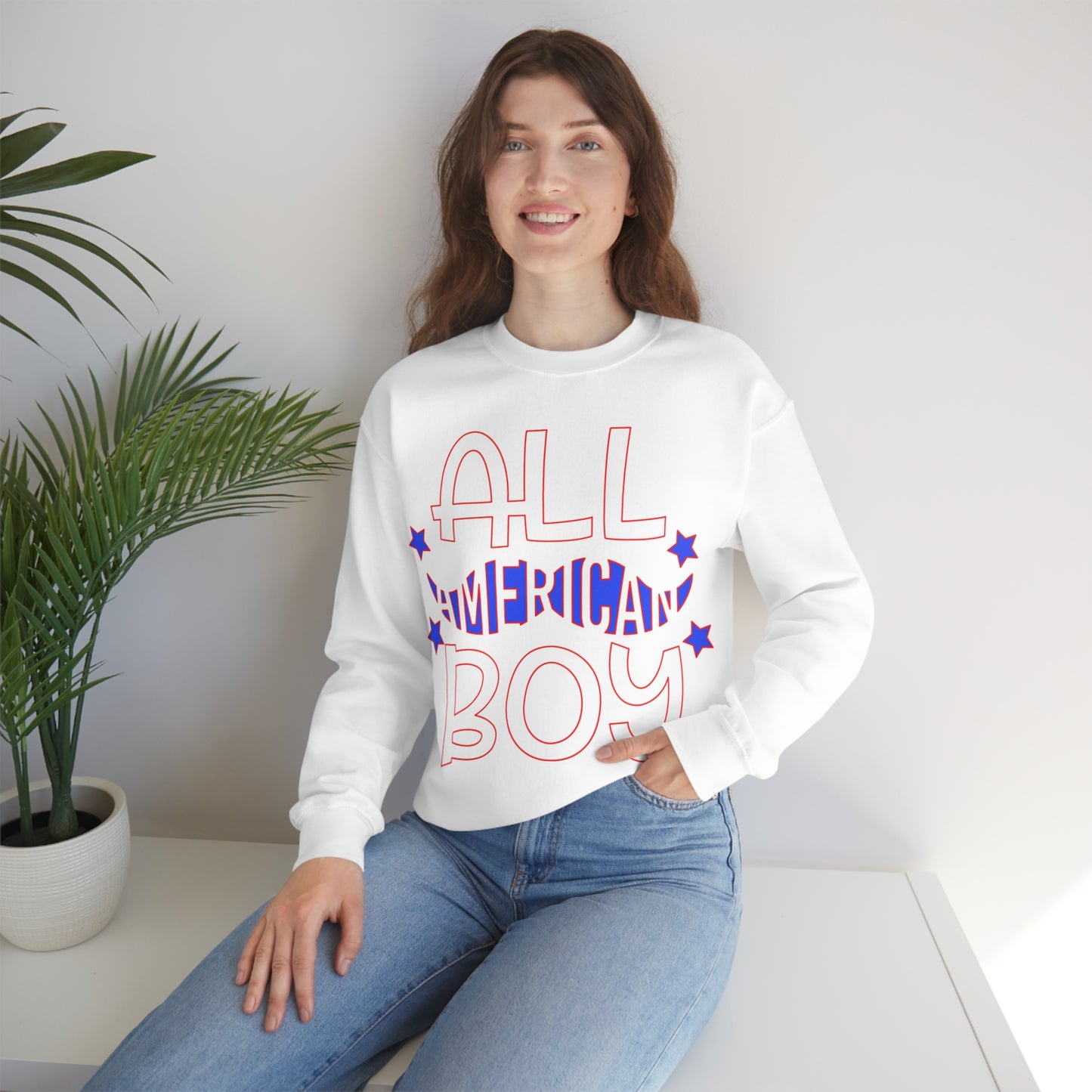 All American boy Crewneck Sweatshirt