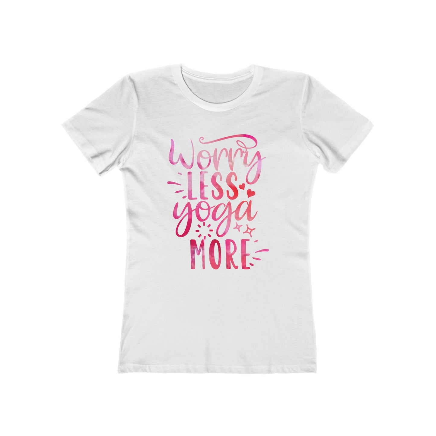 Worry Less Yoga More Woman Tee shirt