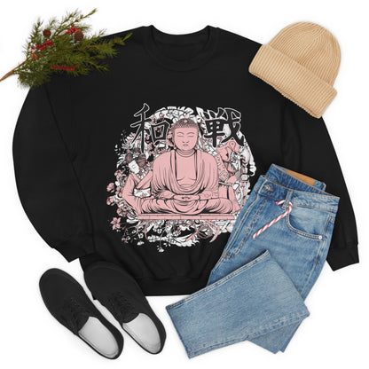 Pink Buddha Crewneck Sweatshirt