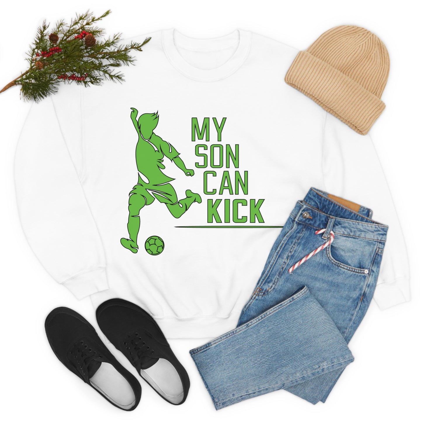 My son kick Crewneck Sweatshirt