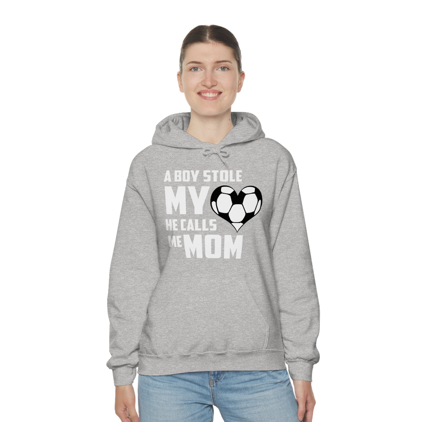 A boy stole my heart he calls me Mom Hoodie