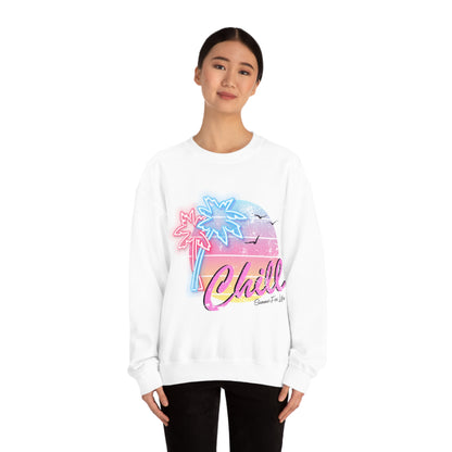 Chill Summer For Life Crewneck Sweatshirt