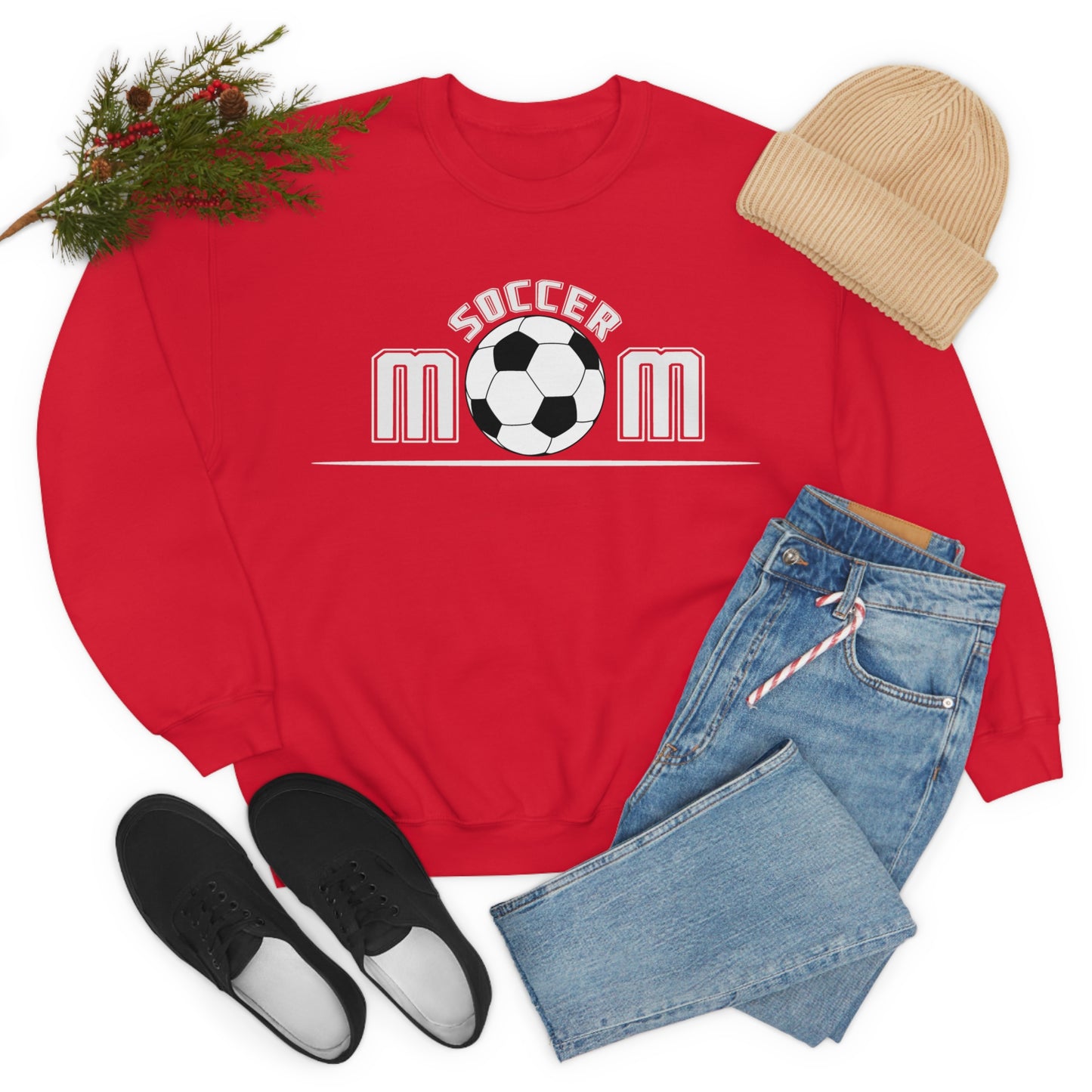 Mom - Soccer Crewneck Sweatshirt