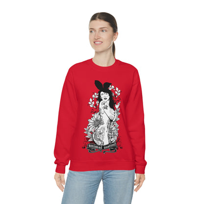 Animal instinct Tattoo Crewneck Sweatshirt