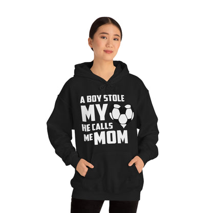 A boy stole my heart he calls me Mom Hoodie