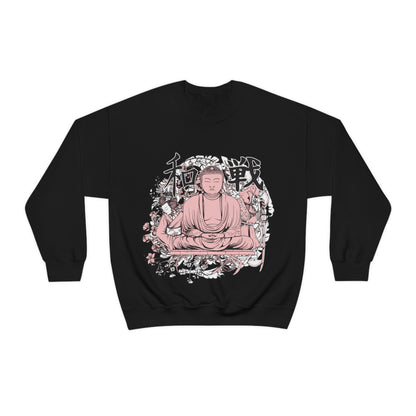 Pink Buddha Crewneck Sweatshirt