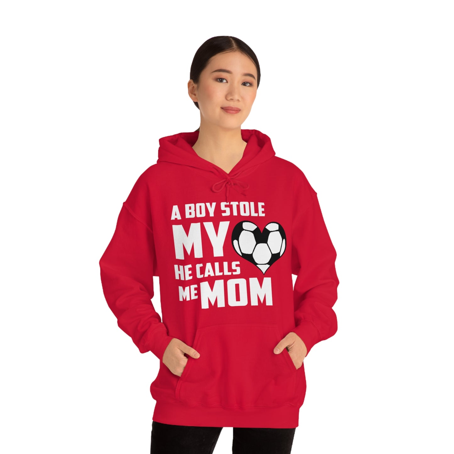 A boy stole my heart he calls me Mom Hoodie