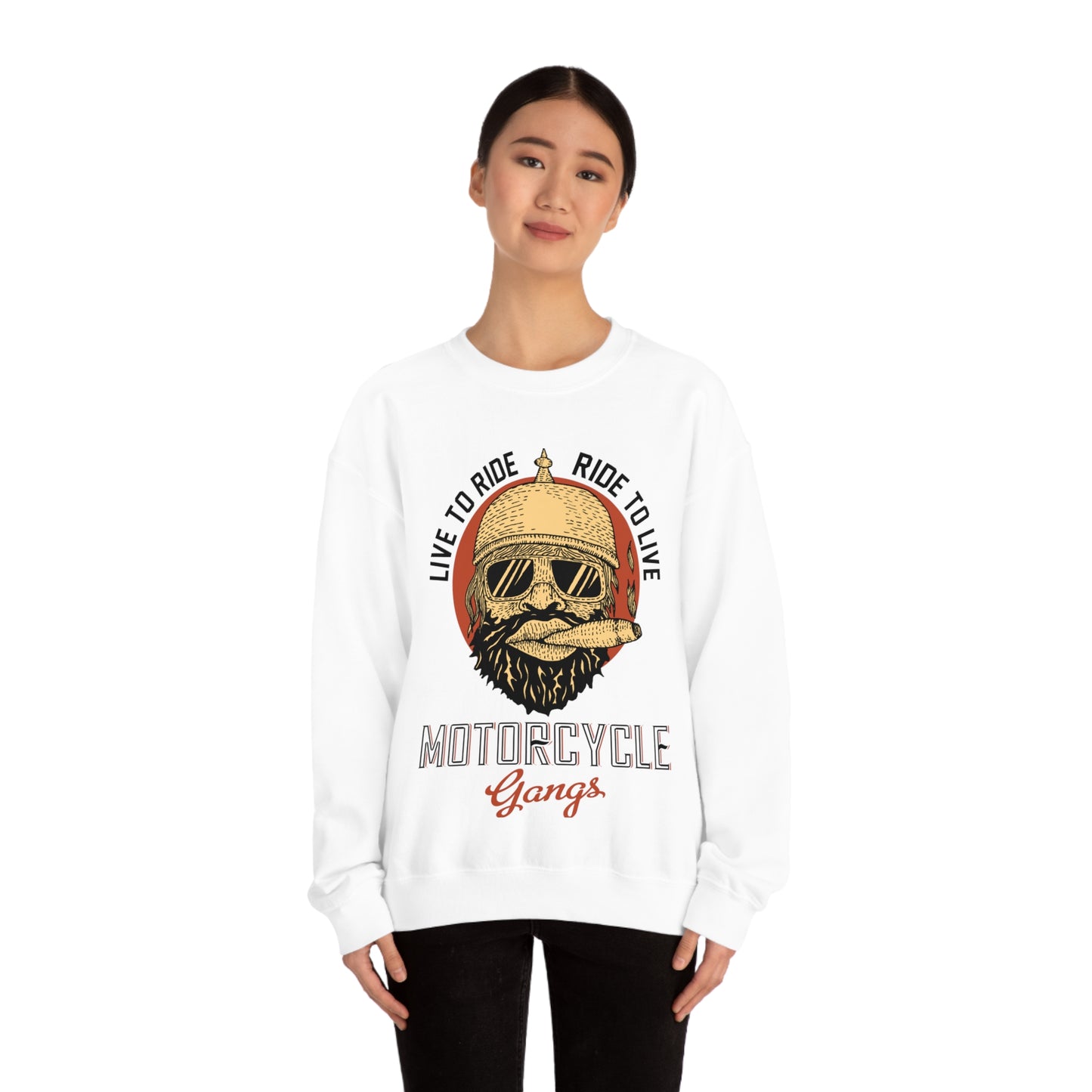 Live to Ride-Ride to Live Crewneck Sweatshirt