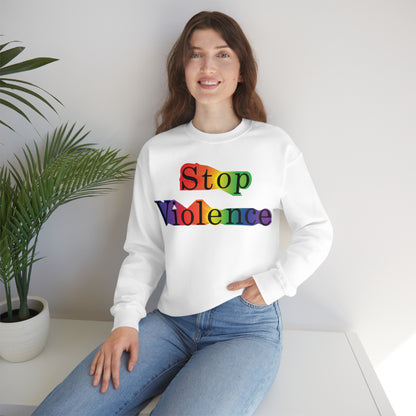 Stop Violence Crewneck Sweatshirt