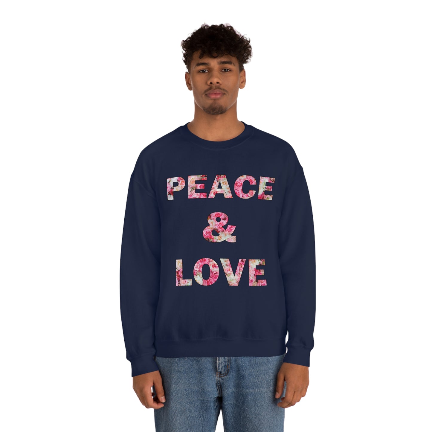 Peace & Love Crewneck Sweatshirt