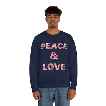 Peace & Love Crewneck Sweatshirt