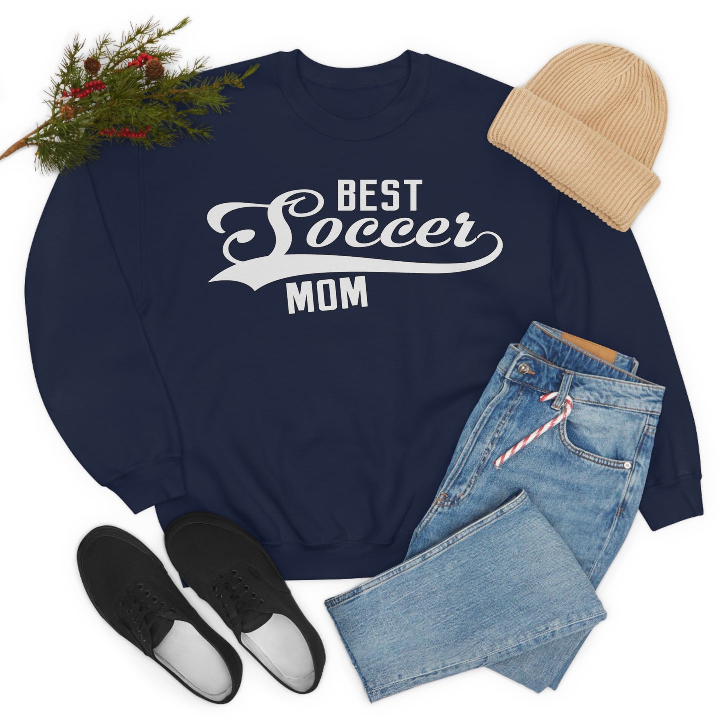 Best-soccer mom Crewneck Sweatshirt