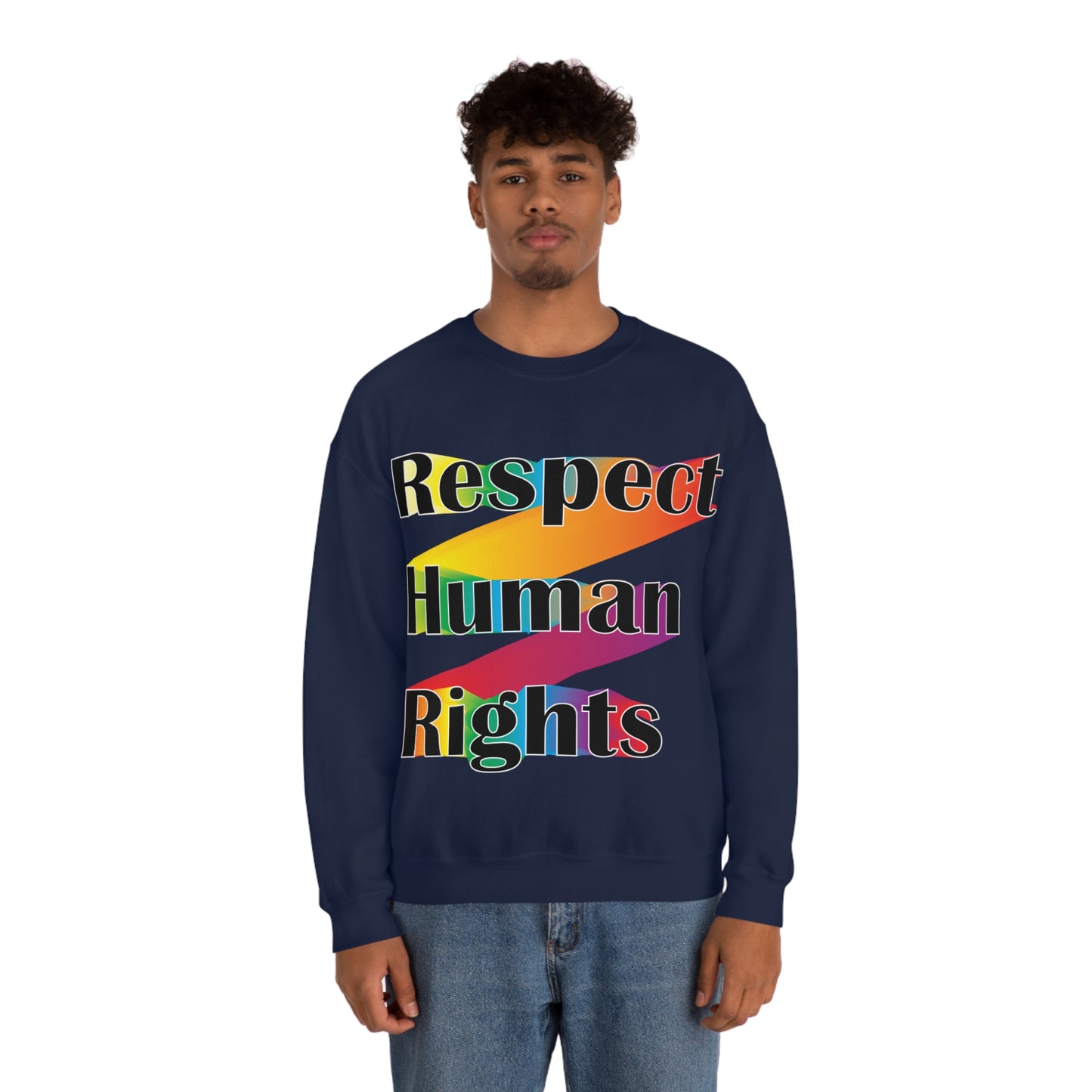 Respect Human Rights Crewneck Sweatshirt