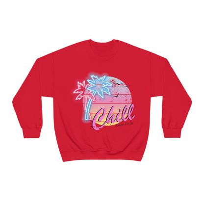 Chill Summer For Life Crewneck Sweatshirt