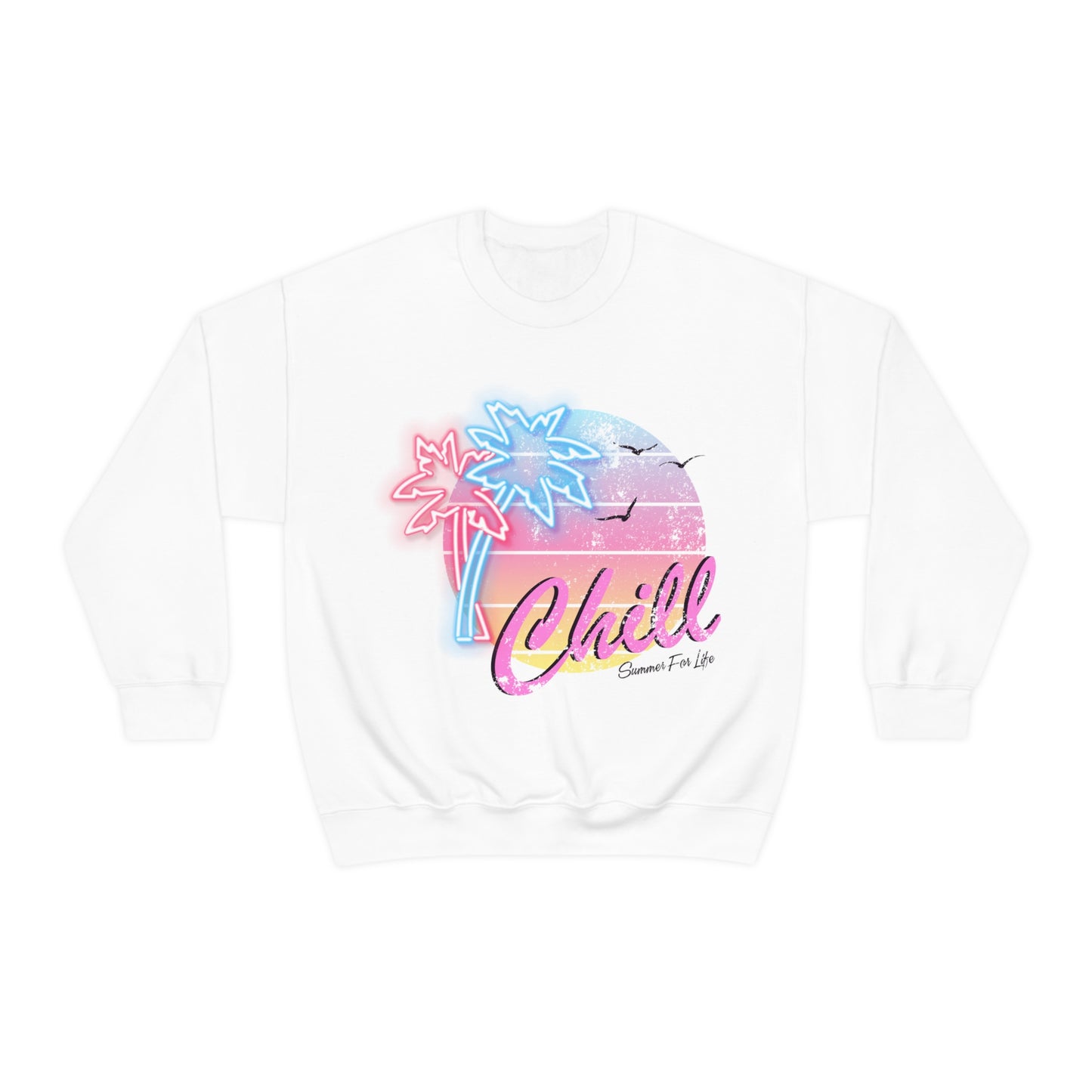 Chill Summer For Life Crewneck Sweatshirt