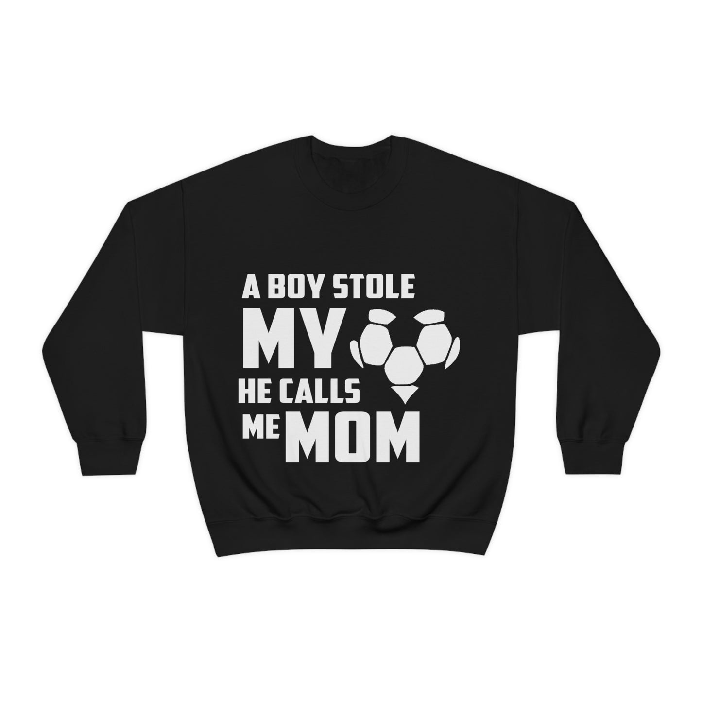 A boy stole my heart he calls me mom Crewneck Sweatshirt