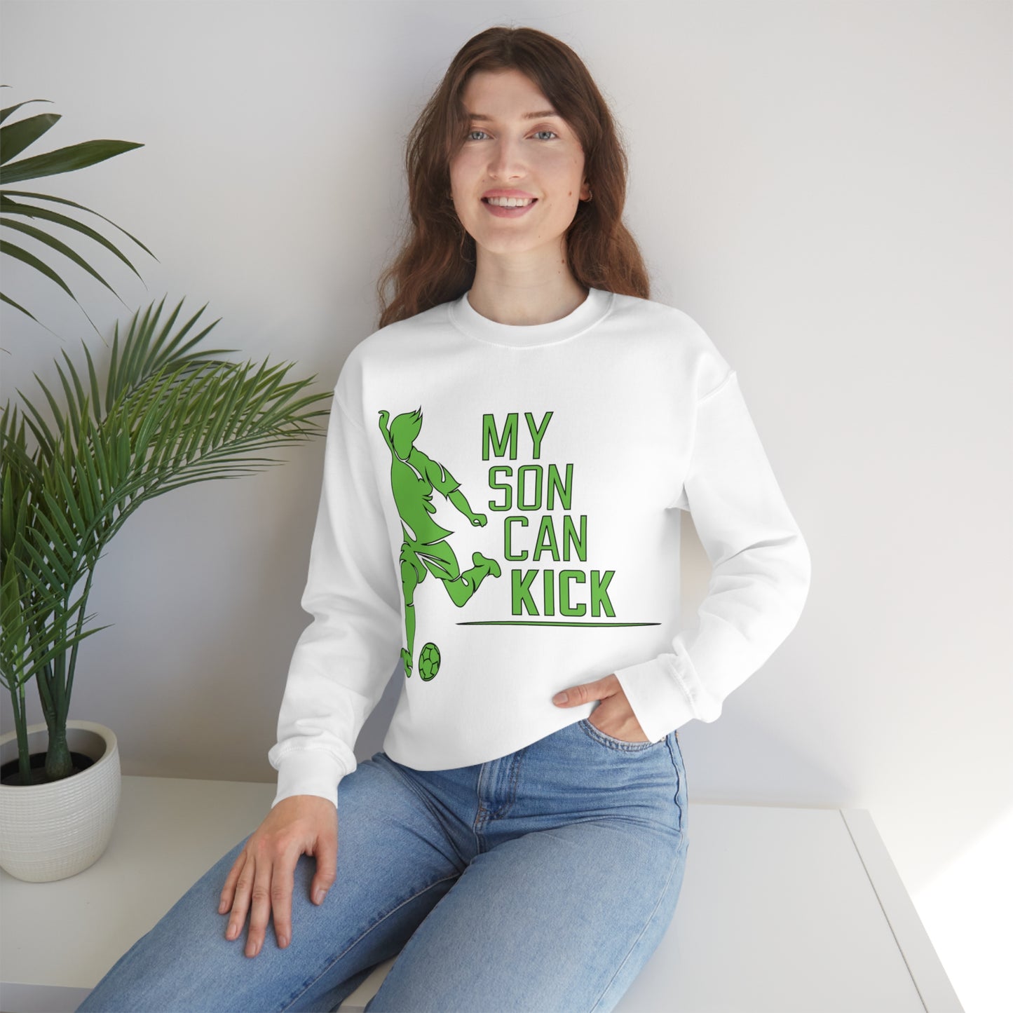 My son kick Crewneck Sweatshirt